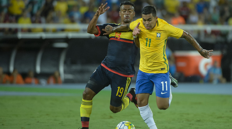 A brazil labdarúgó-válogatott 1-0-ra nyert Kolumbia ellen  /Fotó: AFP