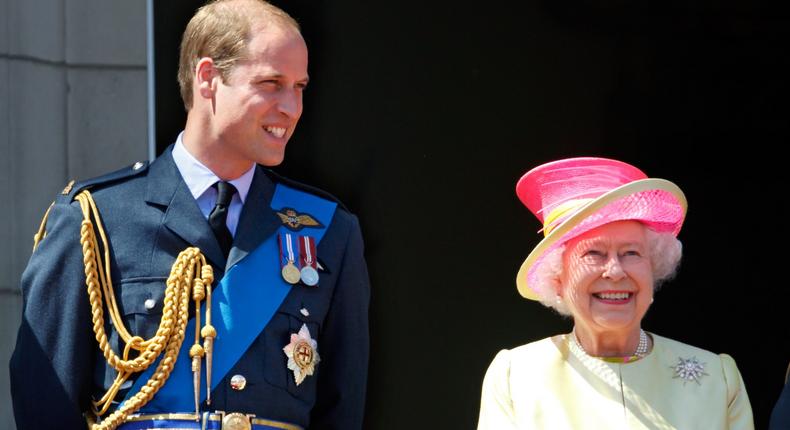 Prince William and Queen Elizabeth II on the balcony of Buckingham Palace on July 10, 2015.Max Mumby/Indigo/Getty Images