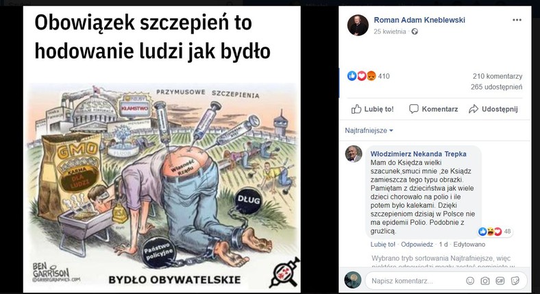 Szczepienia. Obrazek wstawiony przez Romana Kneblewskiego