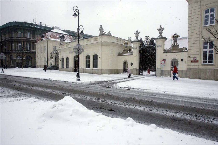 Ministerstwo kultury, odsnieżanie, zima, śnieg