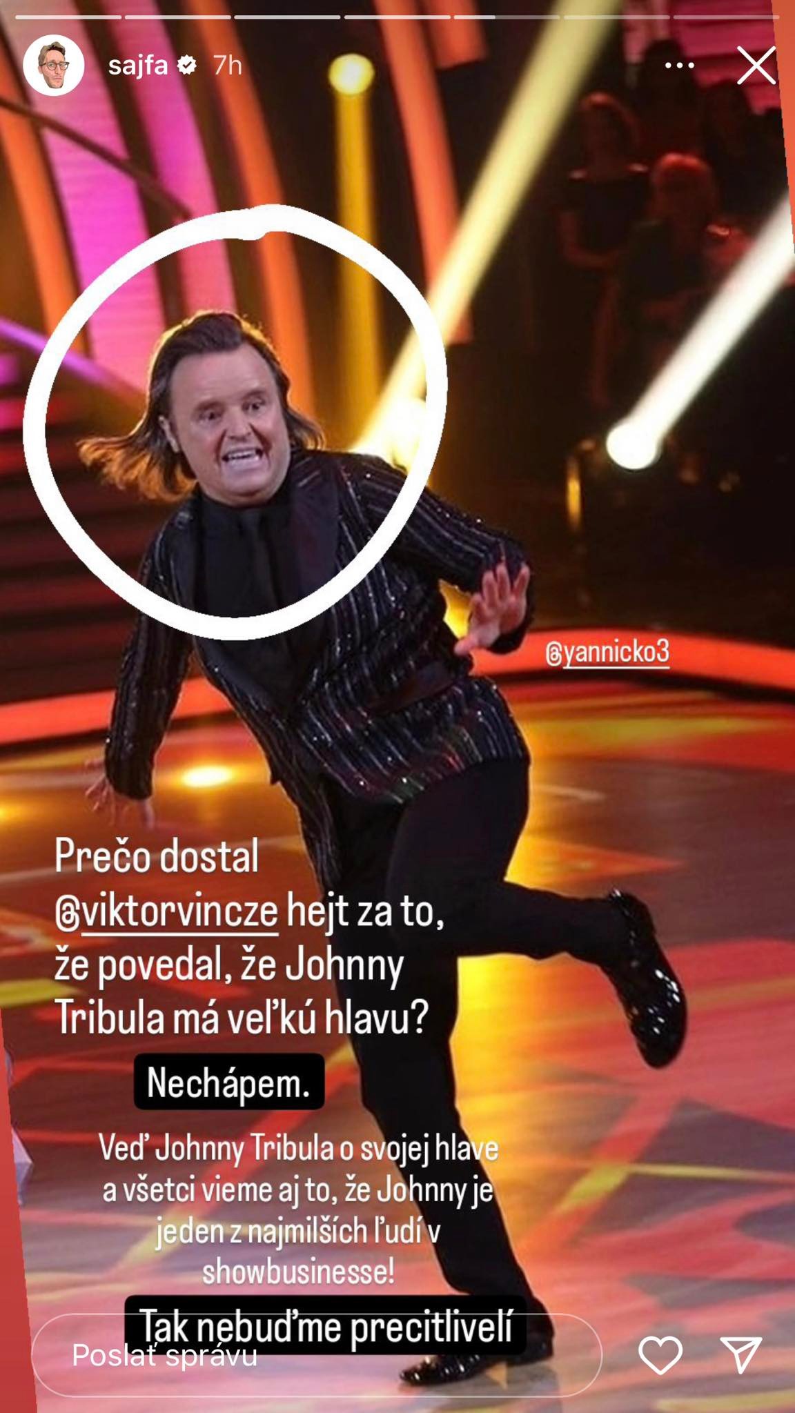 Moderátor Sajfa sa zastal svojho kamaráta Viktora Vinczeho aj Janka Tribulu.