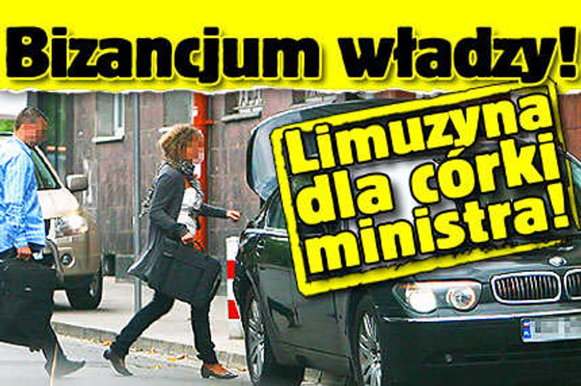 Skandal! Limuzyna dla córki ministra Grada