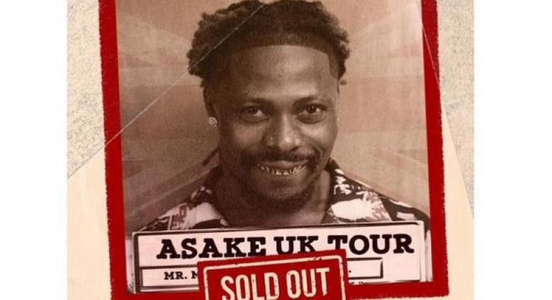 Asake sells out 02 in 5 minutes