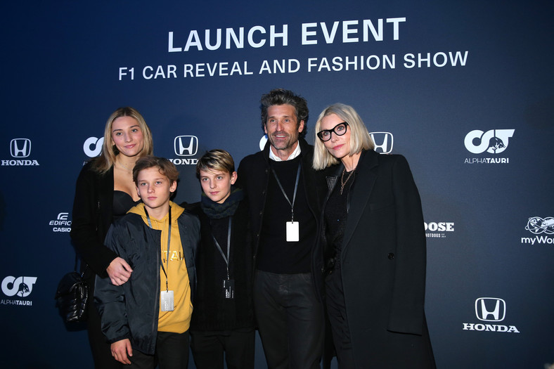 Patrick Dempsey wraz z żoną i dziećmi w 2020 r.