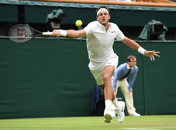 Wimbledon: Del Potro wyeliminował Wawrinkę w 2. rundzie