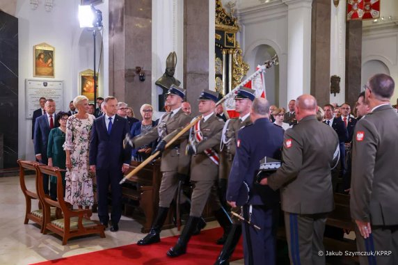 Agata Duda na obchodach Święta Wojska Polskiego