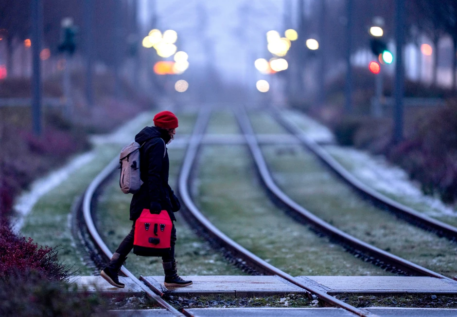 Železnički saobraćaj u prekidu zbog ledene kiše - Frankfurt, Nemačka
