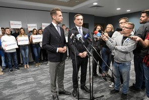 Konferencja prasowa Jana Kanthaka i Zbigniewa Ziobro w Lublinie