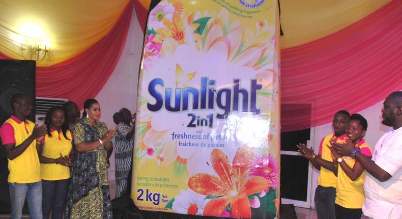 Unveiling of the new improved Sunlight detergent at Alarambara Owambe.