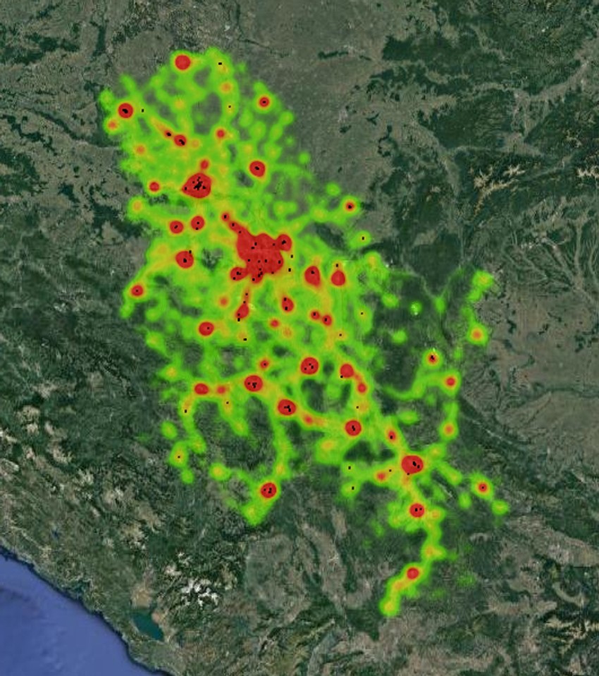 Naujgroženije mesto za saobraćaj je Beograd