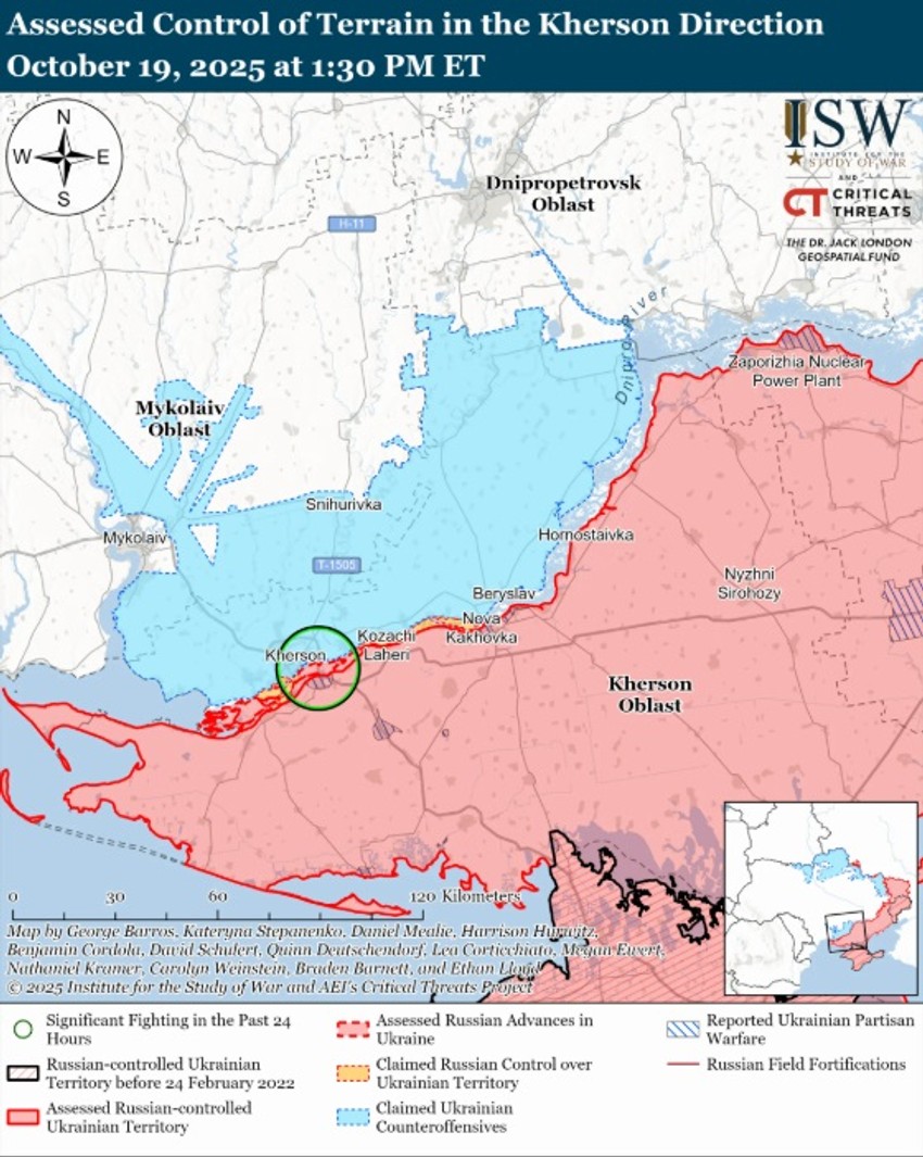 Stanje na frontu, Herson, ISW