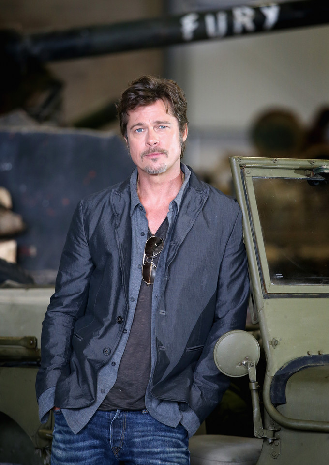 Brad Pitt promuje film "Fury"