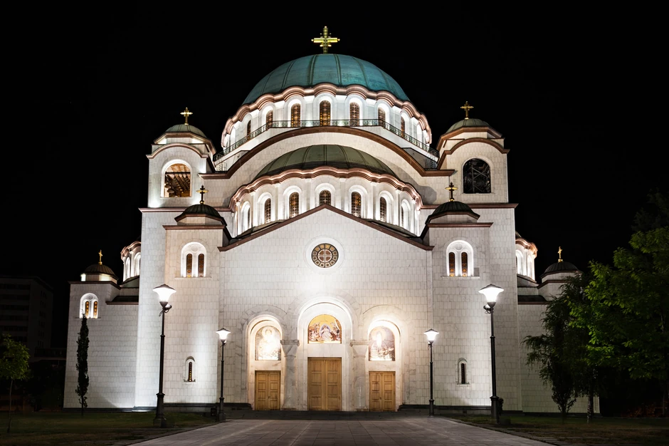 Ispred Hrama Svetog Save ove godine je Božićno seoce, sa raznolikim programom