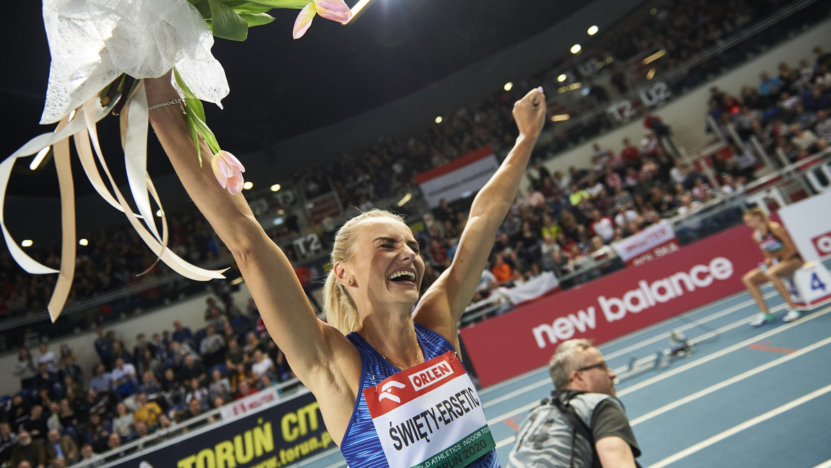 Lekkoatletyka: Justyna Święty-Ersetic wygrała bieg na 400 metrów w World Indoor Tour, ale nie żałuje, że odwołano HMŚ