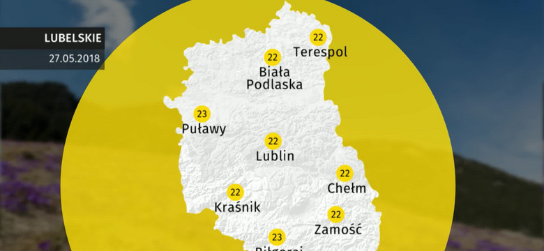 Prognoza pogody dla woj. lubelskiego - 27.05