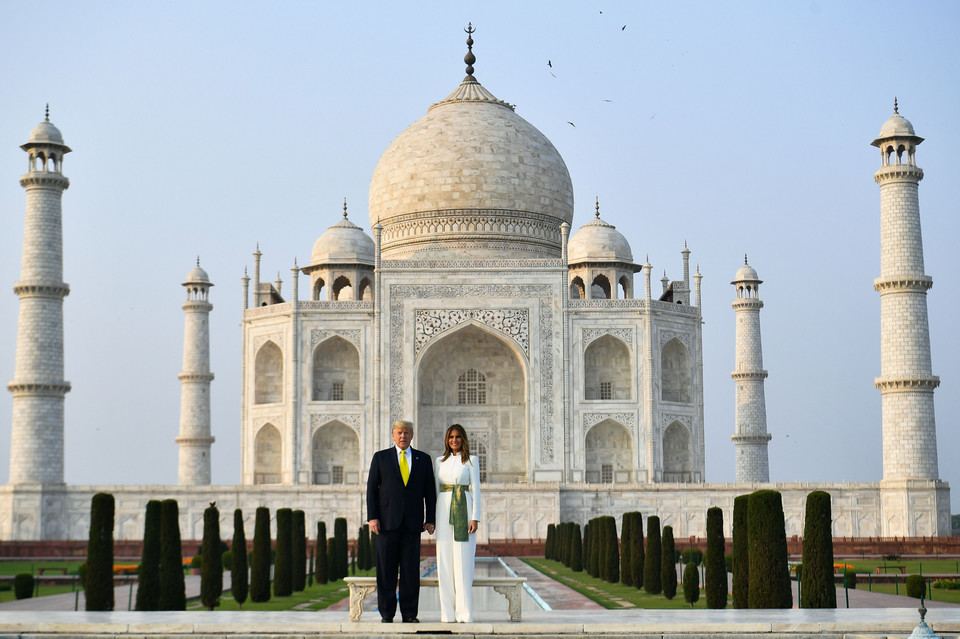 Donald Trump z wizytą w Indiach