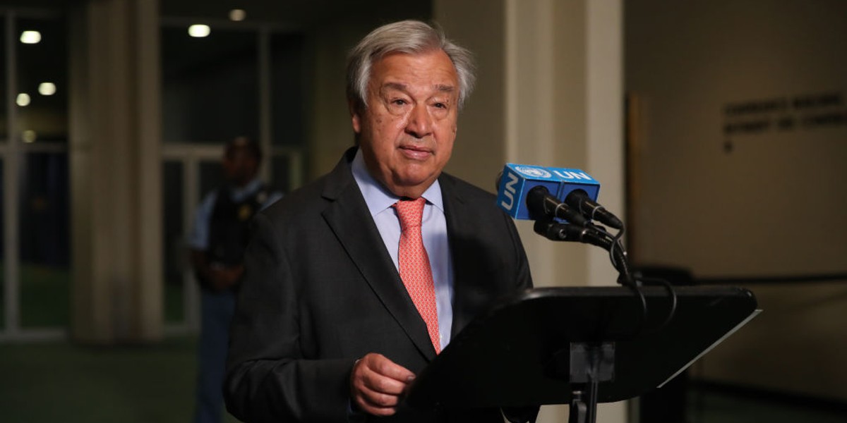 Sekretarz generalny ONZ Antonio Guterres