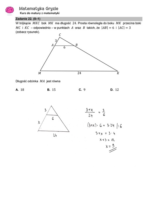 Matura 2024. Matematyka - poziom podstawowy [ARKUSZE CKE i ODPOWIEDZI]