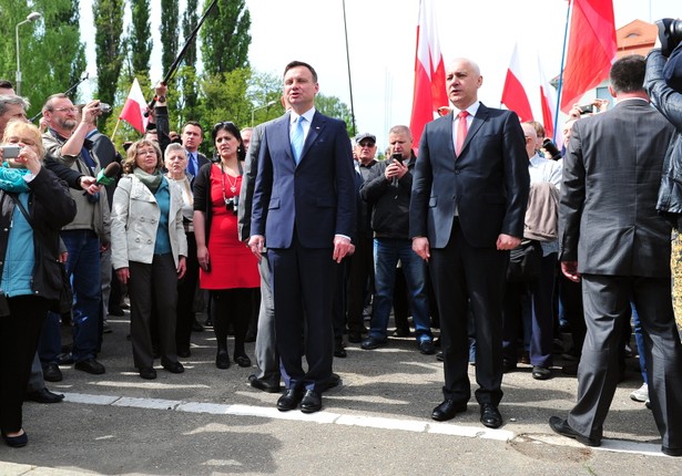 Wiec Andrzeja Dudy w Koszalinie. "Jestem przeciwnikiem szalonej prywatyzacji"