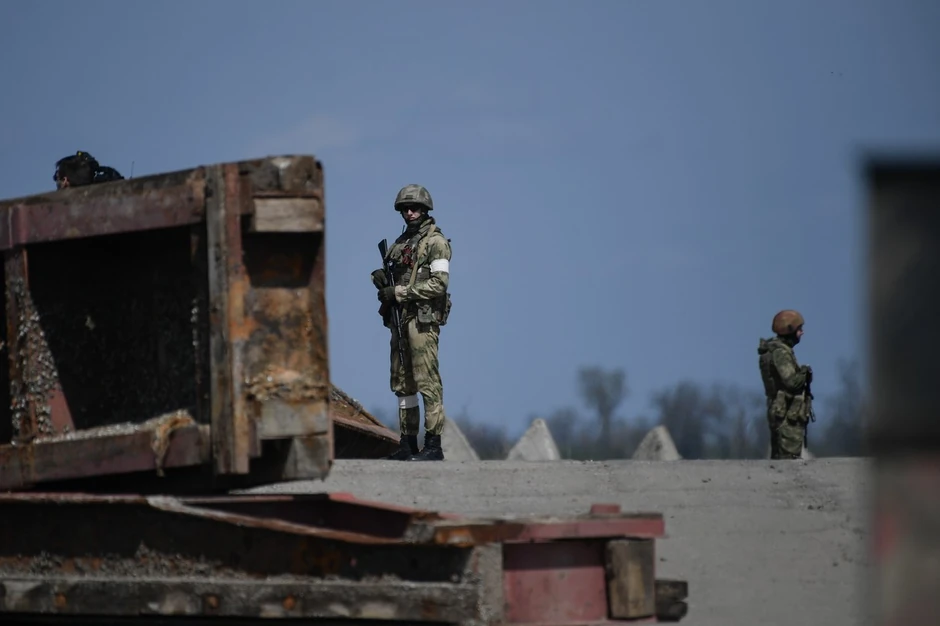 Ruske trupe u oblasti Hersona kod Severnokrimskog kanala