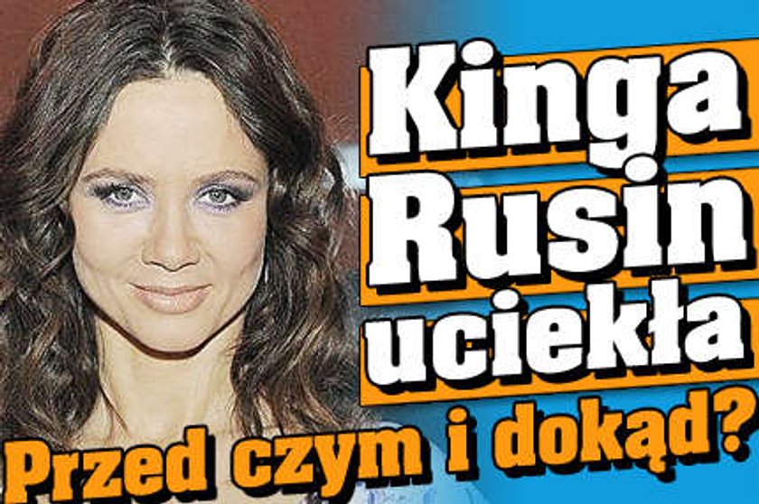 Kinga Rusin uciekła. Przed czym i dokąd?