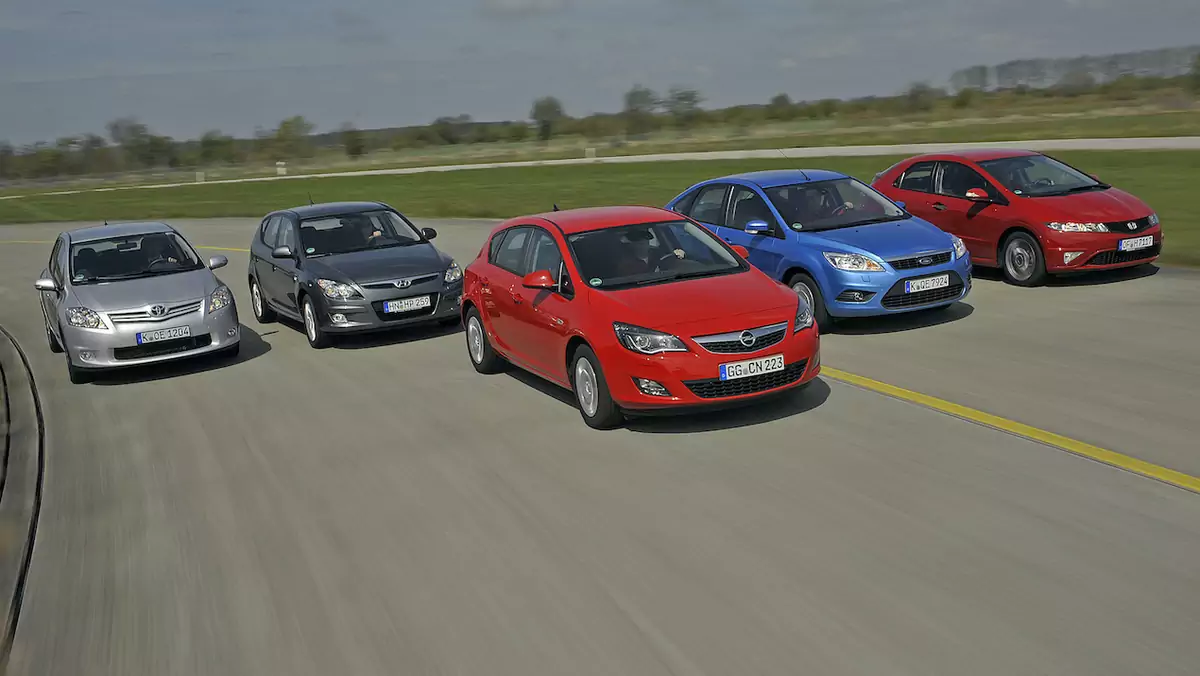 Porównanie: Honda Civic, Ford Focus, Hyundai i30, Opel Astra, Toyota Auris