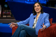 Elly Schlein w programie „Oggi è un altro giorno w TV RAI, Rzym, 21 lutego 2023 r.