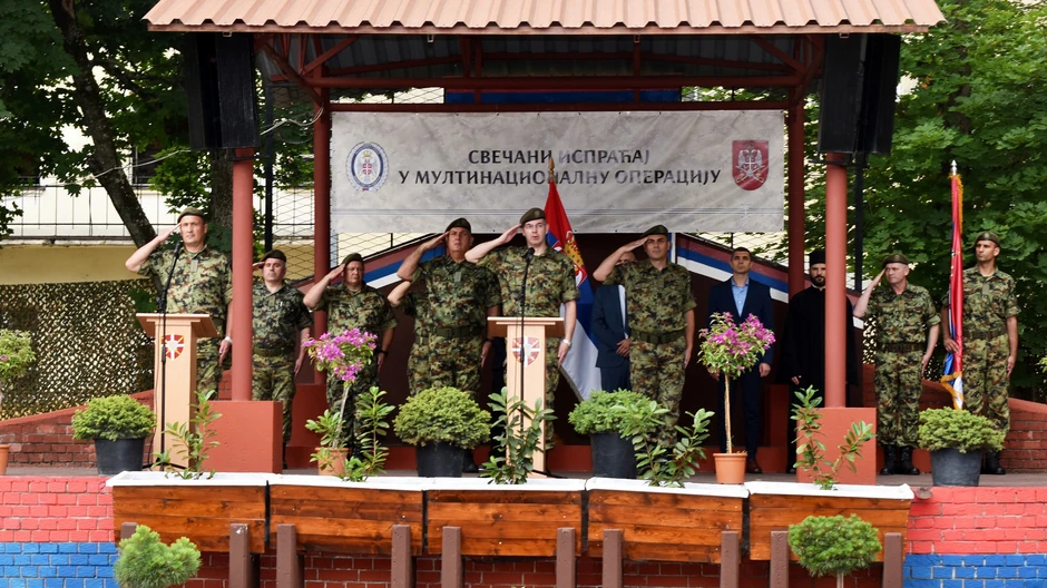 Ispraćaj kontingenta Vojske Srbije u mirovnu operaciju u Libanu