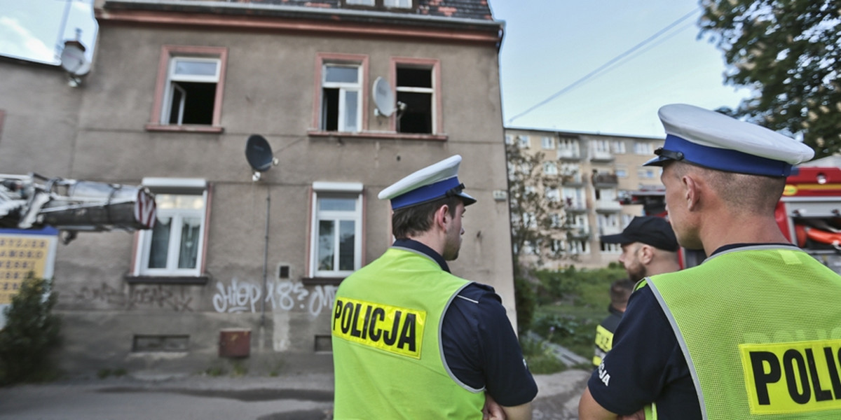 Pożar kamienicy w Zielonej Górze