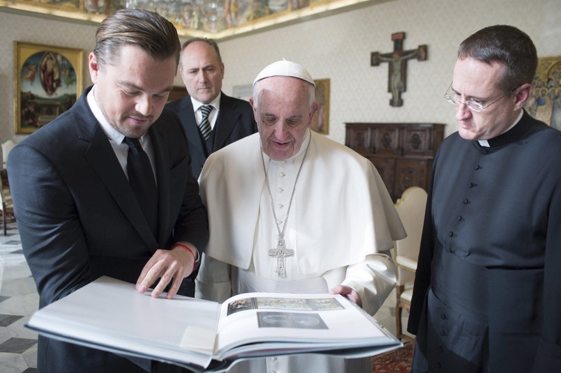 Leonardo DiCaprio spotkał się z papieżem Franciszkiem