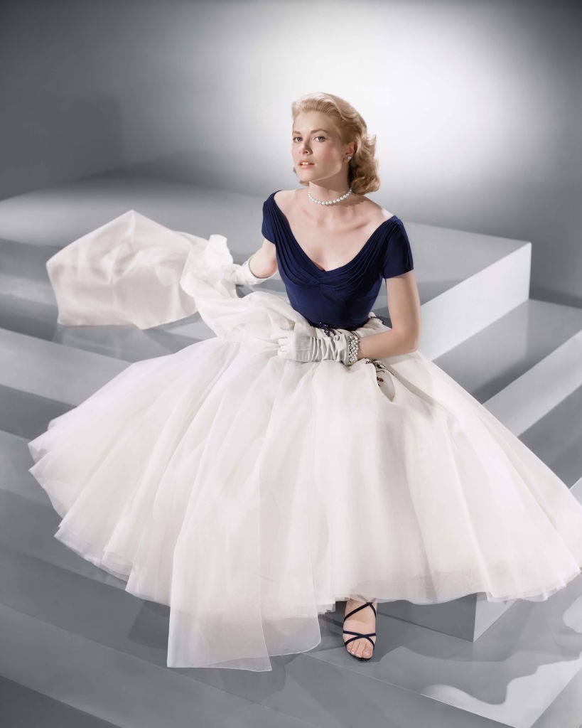 Grace Kelly a Hátsó ablak forgatásán 1954-ben