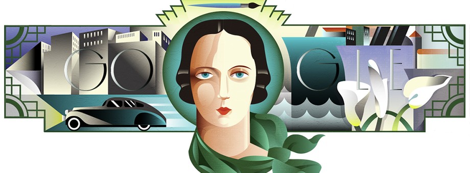 Google Doodle poświęcony Tamarze Łempickiej