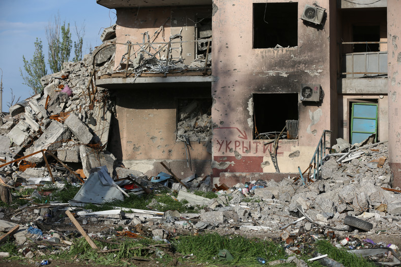 Zniszczony Mariupol