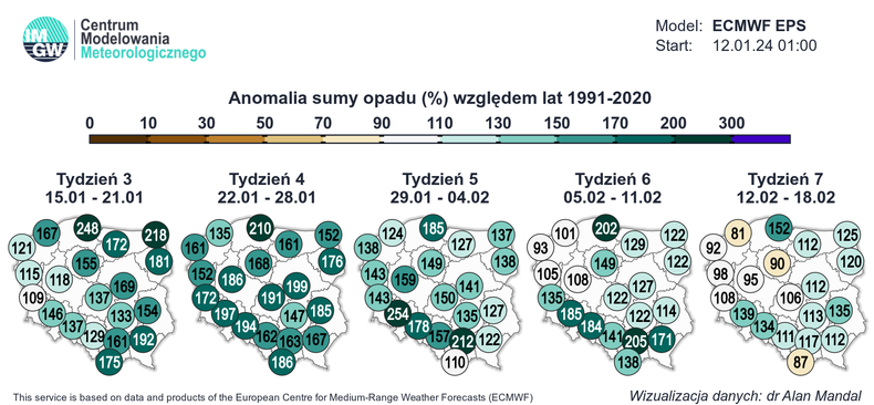 Opadów w kolejnych tygodniach na pewno nie zabraknie