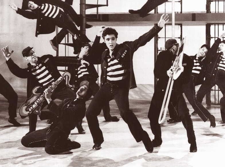 Elvis Presley w filmie "Jailhouse Rock"