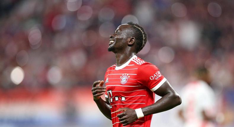 Sadio Mane avec le maillot du Bayern Munich (D1 Allemagne)