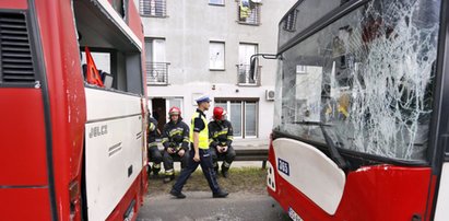 Zderzenie dwóch autobusów miejskich