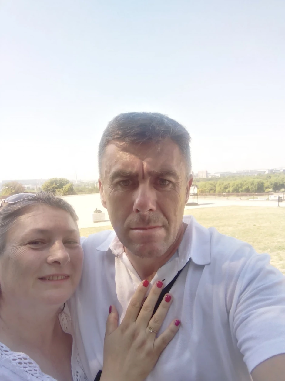 Milan Tomić sa budućom suprugom