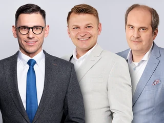 Od lewej: Radosław Jodko, inwestor, Łukasz Weimann, prezes spółki Cash Collector oraz Bartosz Paprocki, Chief Business Development Officer w Twenty4Seven