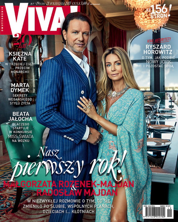 Majdanowie na okładce magazynu "Viva!" we wrześniu 2017 r.