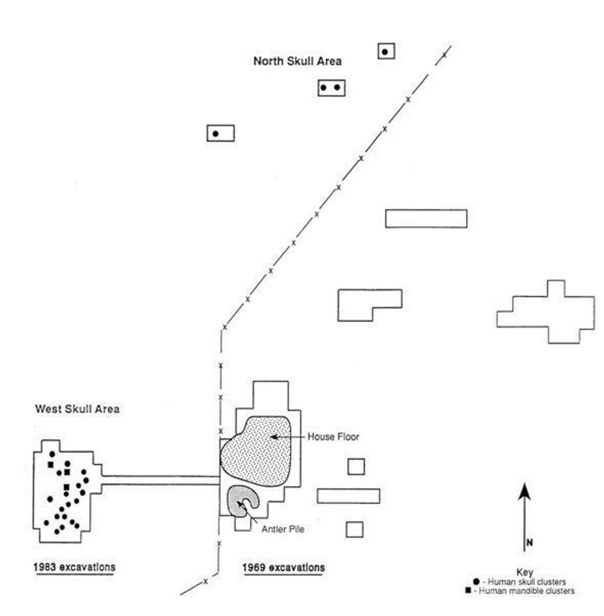 Mapa arheološkog lokaliteta Krenšo