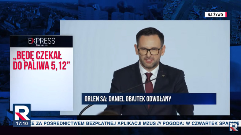 Daniel Obajtek w TV Republika