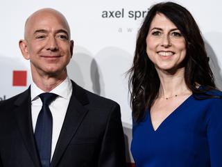 MacKenzie Bezos i Jeff Bezos w trakcie Axel Springer Award 2018 w Berlinie (kwiecień 2018 r.) 