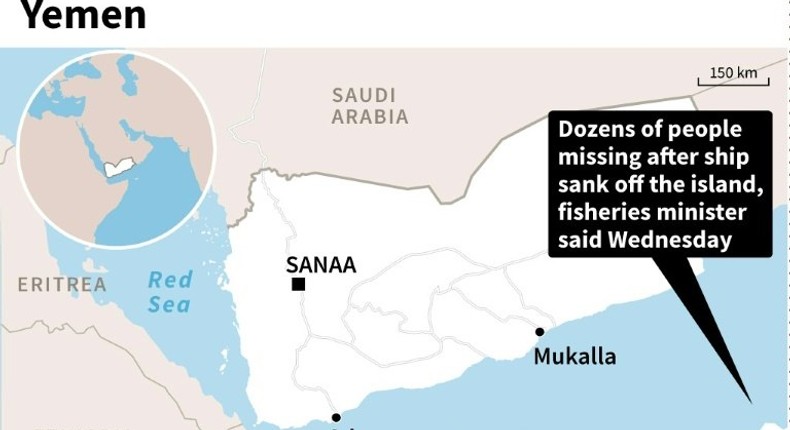 Map of Yemen locating Socotra island