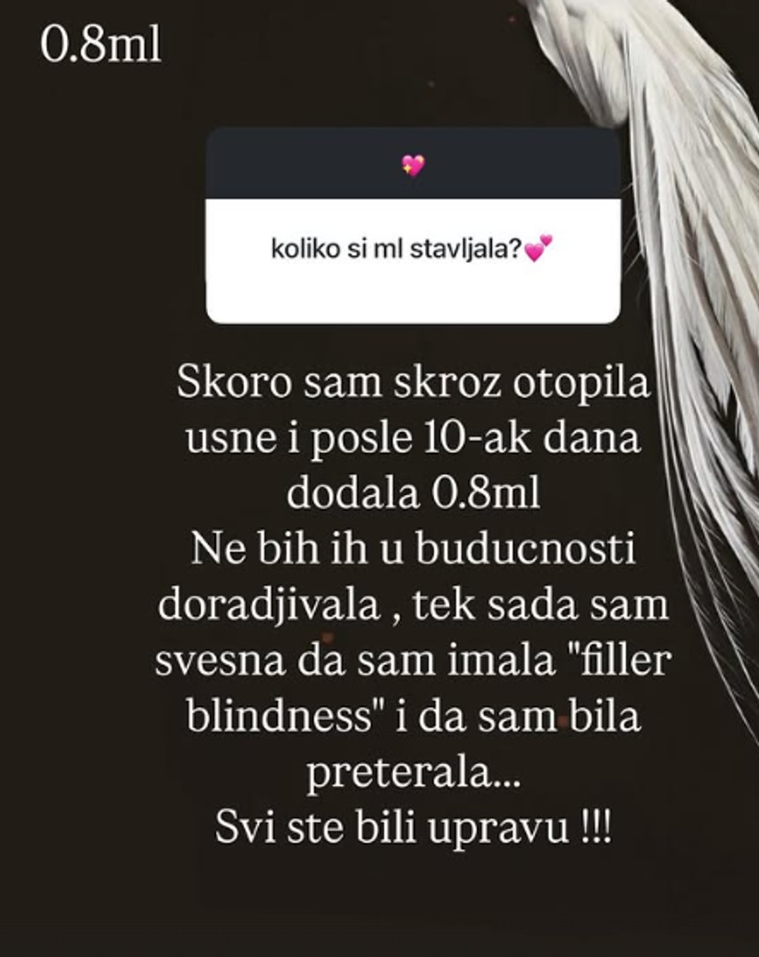 Đina odgovarala pratiocima na Instagramu