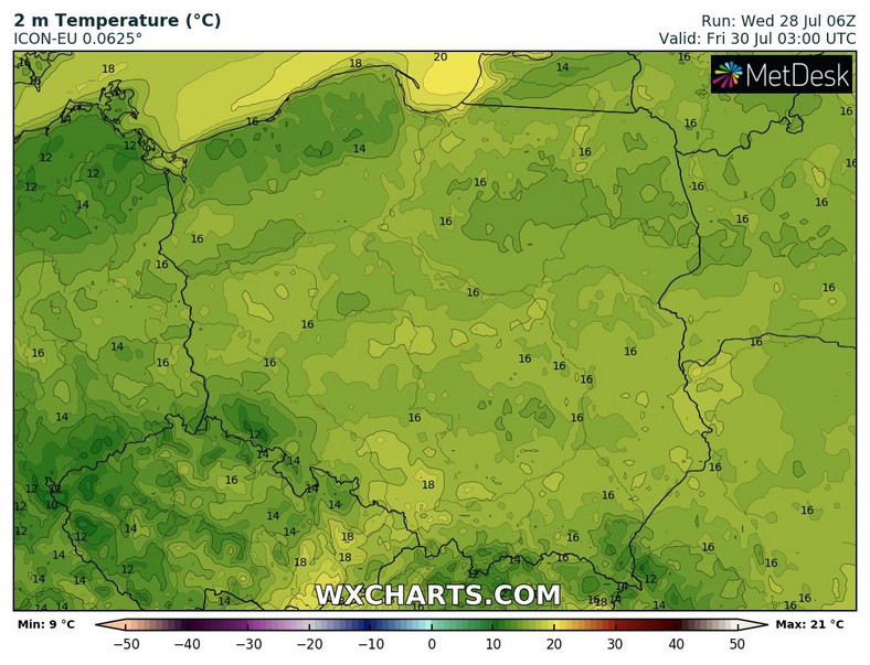 Rano miejscami zrobi się chłodno