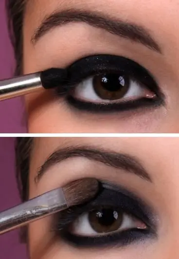 Smokey eyes: nakładanie cienia na kredkę i blendowanie / Ofeminin