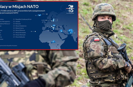 W tych misjach NATO brała udział Polska. MON publikuje grafikę