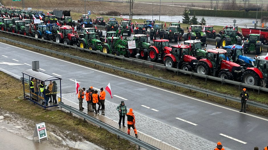 Protest podlaskich rolników i myśliwych