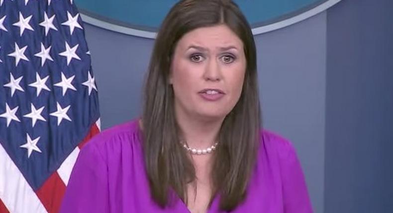 Sarah Huckabee Sanders, the deputy press secretary.